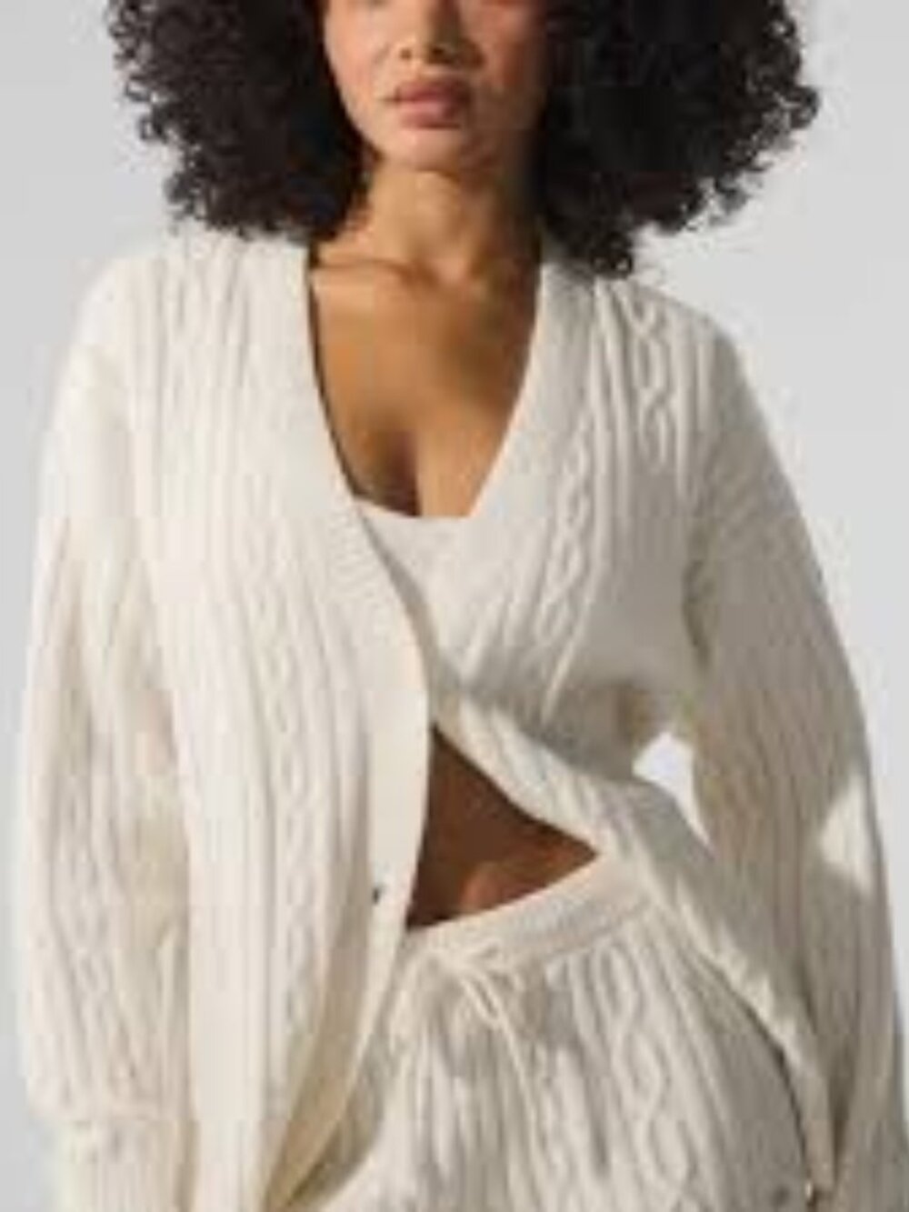 ALO Yoga Cable Knit Winter Bliss Cardigan - Picture 4 of 4